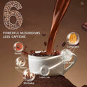 Mushroom Coffee, Instant Mushroom Coffee with Cordyceps, Reishi, King Trumpet, Shitake, Turkey Tail, Lions Mane for Energy, Focus, Positive Mood & Immune Support (30 Servings)