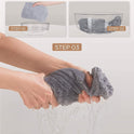 Hicober Microfiber Hair Towels, 3-Pack Drying Wraps for Curly Hair - Cart Shape