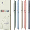 FIOVER 5pcs Gel Pens Quick Dry Ink Pens Fine Point Premium Retractable Rolling Ball Gel Pens Black Ink Smooth Writing for School Office Home