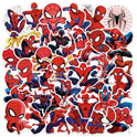 50pcs Spiderman Stickers for Water Bottle, Cool SuperHero Movie Waterproof Vinyl Decal for Kids Teen Adult Laptop Skateboard Phone Travel Case Bike Guitar Computer