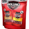 Jack Link's Beef Jerky Variety Pack - Original and Teriyaki - (9 Pack) 1.25 oz Bag - Ready to Eat Protein Snacks - 13g Protein per Serving - Made with 100% Real Beef