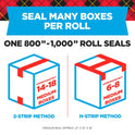 Scotch Heavy Duty Shipping Packaging Tape, 1.88" x 27.7 yd, Great for Packing, Shipping & Moving, Clear, 1 Dispensered Roll (142L)