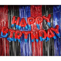 Spider Theme Happy Birthday Banner Party Decorations Balloons Letters Signs Superhero Party Supplies for Boy