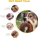 Dog Squeak Toys, No Stuffing Plush Dogs Chew Toy Bundle for Small Medium Large Breed Chewer Tough Durable Squeaky Pet Fetch Puppy Teething Chewing Interactive to Keep Them Busy Best Birthday Gift