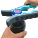 Otstar Jar Opener Bottle Opener and Can Opener for Weak hands, Seniors with Arthritis and Anyone with Low Strength, Mutil Jar Opener Get Lids Off Easily (Blue and Grey)