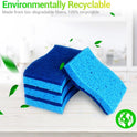 AIDEA Non Scratch Scrub Sponge, 24Count, Sponges for Dishes, Sponges Kitchen, Cleaning Sponge, Cleans Fast Without Scratching, Stands Up to Stuck-on Grime, Cleaning Power for Everyday Jobs