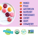 YumEarth Organic Vitamin C Pops Variety Pack, 40 Fruit Flavored Favorites Lollipops, Allergy Friendly, Gluten Free, Non-GMO, Vegan, No Artificial Dyes