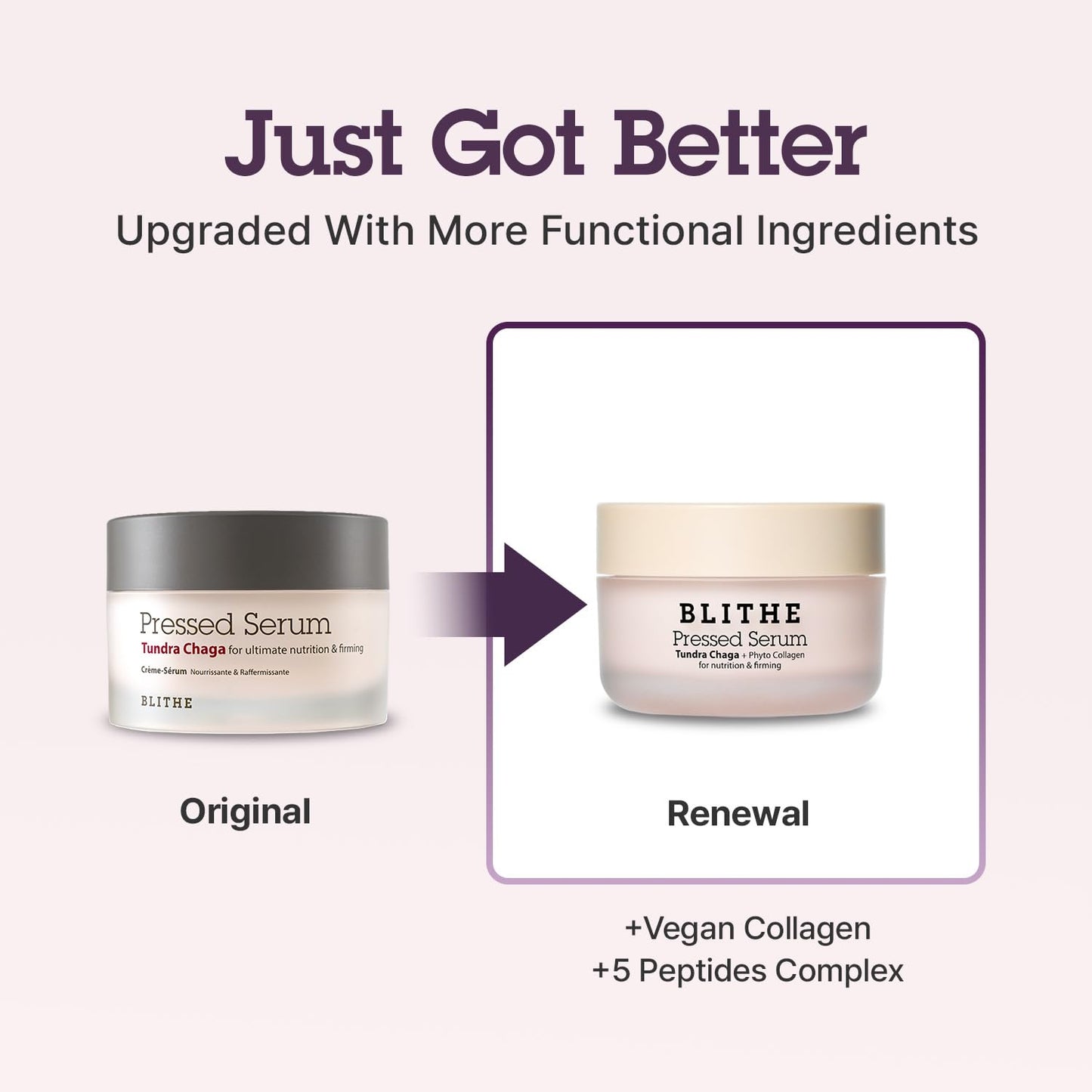BLITHE Pressed Serum Chaga Mushroom - Advanced Skin Tightening Cream for Face, Face Tightening and Lifting Formula for a Natural Face Lift 0.91 fl oz