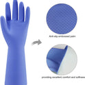 Rubber Kitchen Dishwashing Gloves - 4 Pairs Colorful Reusable Household Cleaning Gloves for Washing Dishes and Cleaning Tasks, Flexible Long-lasting and Non-Slip (Medium, Blue+Pink+Yellow+Red)