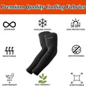 YQXCC 4 Pairs Arm Sleeves, Cooling UV Sun Protection Sports Compression Sleeves for Men Women, Golf Basketball Arm Sleeves