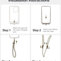 TORRAS Phone Lanyard Crossbody with 2 Phone Tabs, Adjustable Anti Theft Phone Strap for All Phones, Premium Metal Buckles, Skin-Friendly, Universal Cell Phone Neck lanyard for Travel Essentials, Black