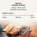 Peet's Coffee, Dark Roast Decaf Single Serve Coffee Pods, 100% Arabica Coffee - Decaf House Blend 32 Count (1 Box of 32 Pods)
