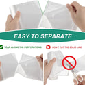 Magesh 4 Gallon Trash Bag Strong, Leakage-Free, Small Garbage Bags Unscented Thick for Bathroom, Office, Kitchen Small Trash Can, 15L, 105 Bags, Clear