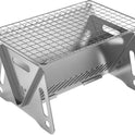WINB Portable Folding BBQ Grill for 1-2 People - Mini Charcoal Grill for Camping, Compact Stainless Steel Fire Pit with Carry Bag, Outdoor Grill for Backyard, Hiking & Picnic (8.2X5.5 IN)