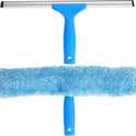 MR.SIGA Professional Window Cleaning Combo - Squeegee & Microfiber Window Scrubber, 14"