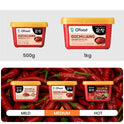 Gochujang – Korean Red Chili Paste [ Medium | 1.1 lb (500g) ] – 0 Fat/ 0 Cholesterol / (40 Calories/Serving) | Spicy & Sweet Savory Fermented Sauce | Great for Bibimbap, Marinades, Stews & BBQ - O’food