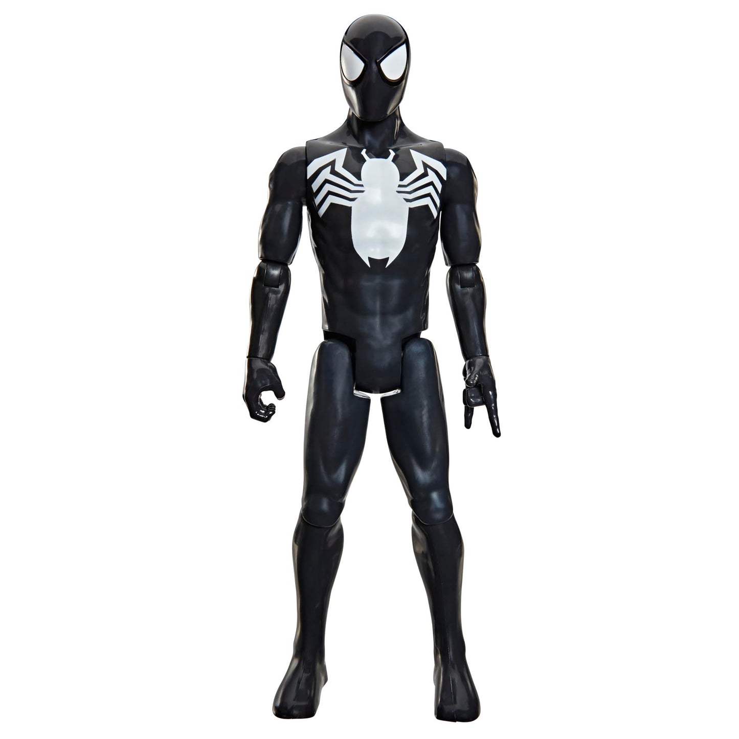 SPIDER-MAN Marvel Titan Series Black Suit Action Figure, 12-Inch-Scale (30 cm) Super Hero Toys for Kids Ages 4+