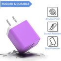 6Pack USB Wall Charger, iGENJUN 2.4A Dual USB Port Cube Power Plug Adapter Fast Phone Charger Block Charging Box Brick for iPhone 17/17 Pro/17 Pro Max/16, Samsung Galaxy, Pixel, LG, Android-Colorful