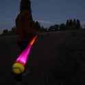 Foxtail LED - Outdoor Throw and Catch Light Up Game - Foam Ball & Tail Glow at Night - Play in The Dark - Fun Gift Idea for Kids & Adults, Boys & Girls