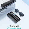 COSLUS Sonic Electric Toothbrush for Adults: 47000 VPM for Deep Cleaning & Whitening with Travel Case - 5 Modes for Sensitive Teeth & Braces, Wireless Charging, 6 Brush Heads for Home Family, Black