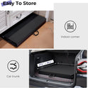 Folding Table 6ft Portable Heavy Duty Plastic Fold-in-Half 6 Foot Foldable Table Utility Dining Indoor Outdoor with Carrying Handle for Camping Picnic and Party, Black