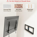 Mounting Dream TV Wall Mount for Most 37-75 Inch TVs, Universal Tilt TV Mount Fit 16", 18", 24" Stud with Loading Capacity 132lbs, Max Vesa 600 x 400mm, Low Profile Flat Wall Mount TV Bracket