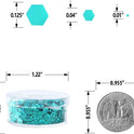 Holographic Chunky Glitter, Set of 12, Licool Craft Glitter for Resin Art Crafts, Cosmetic Glitter for Nail Body Face Eye, Epoxy Resin Sequin Flake Sparkle for Slime Tumbler Jewelry Making