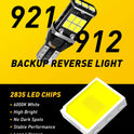 AUXITO 912 921 LED Bulb for Backup Light Reverse Lights High Power 2835 15-SMD Chipsets Error Free T15 906 922 W16W Bulbs, 6000K White, Exterior Light Bulbs (Upgraded, Pack of 2)