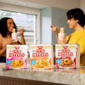 Nissin Cup Noodles Soup, Beef Flavor, Microwaveable Paper Cups, Instant Ramen, 2.25 Ounce (Pack of 12)