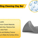 Car Clay Bar 4 Pack 400g, Premium Grade No Scratch Magic Clays Bars Detailing Cleaner Kit Glass Deatil Cleaning with Washing and Adsorption Capacity for Auto SUV,RV,Truck