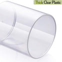 4 Pack Acrylic Qtip Holder Dispenser for Cotton Swabs, Balls, Pads, Floss Picks- Small Clear Plastic Canister Apothecary Jar Set, Bathroom Essentials Accessories Decor, Vanity Makeup Storage Organizer