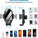 Miracase Upgraded Version Cup Phone Holder for Car, Universal Adjustable Long Neck Car Phone Mount Cradle Friendly Compatible with iPhone Samsung Google and All 4.0-7.0 inches Smartphones