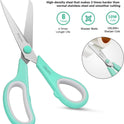 Scissors, iBayam 8" All Purpose Scissors Bulk 3-Pack, Ultra Sharp 2.5mm Thick Blade Shears Comfort-Grip for Office Desk Accessories Sewing Fabric Home Craft Teacher School Supplies, Right/Left Handed