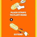 Swiffer Duster Heavy Duty 3 ft Extendable Handle Starter Kit with 3 Refills