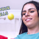 pindaloo Original Skill Game Toy with 2 Balls- Gifts for Kids and Adults Indoor & Outdoor Games, Ball Toys for Boys, Girls, & Teens - Gift Ideas, Fun Stuff, Develops Motor & Juggling Skills -Blue
