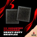 BBQ-Aid Grill Brush and Scraper for Barbecue – Grill Brush for Outdoor Grill with Extended, Large Wooden Handle and Replaceable Stainless Steel Bristles Head –No Scratch- BBQ Grill Brush for Any Grill
