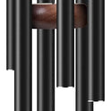 Large Aluminium Wind Chimes 37" to Create a Zen Atmosphere Suitable for Outdoor, Garden, Patio Decoration. Classic Black Wind Chime with Wind Catcher Suitable as A Gift for Mom Neighbor Unisex