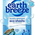 Earth Breeze Laundry Detergent Sheets Fresh Scent - 60 Loads Eco Liquidless Soap - Travel-Friendly for Hot & Cold Cycles, Tackles Tough Stains & Odors - Gentle on Skin, 30 Ct