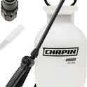 Chapin 20000 Made in USA 1 -Gallon Lawn and Garden Pump Pressured Sprayer, for Spraying Plants, Garden Watering, Weeds and Pests, Polypropylene, Translucent White - Cart Shape