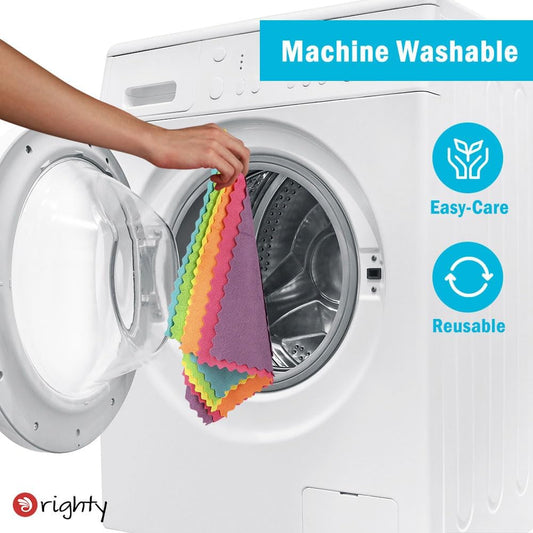 Orighty Microfiber Cleaning Cloth 24 Pack, Highly Absorbent Cleaning Supplies, Lint Free Cloths for Multiple-use, Powerful Clean Rags for House, Kitchen, Car Care (Multi-Color) 11.5 x11.5 inch