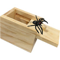 Spider Prank Box Gag Gift, Funny Surprise Gift Box Christmas White Elephant Gifts for Adults Men Women Birthday, Wooden Jump Scare Toys for Kids Ages 3-5-7 4-8-12 Year Old Boys Girls Stocking Stuffers