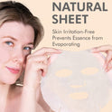 DERMAL Korean Collagen Face Mask – Hydrating & Soothing Sheet Mask with Panthenol – Hypoallergenic Calming Moisture Care for All Skin Types – 24 Combo Pack