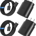 Super Fast Charger Type C, 25W USB C Wall Charger Fast Charging for Samsung Galaxy S25 Ultra/S25/S25+/S24+/S24 Ultra/S24/S24+/S23 Ultra/S22 Ultra/S21 with 10FT Long Android Type C Charger Cable 2Pack