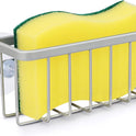 Sponge Holder for Kitchen Sink, Kitchen Sink Sponge Holder,Sink Caddy,Dish Soap Holder （Mat Silver）
