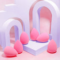 AOA Studio Latex-Free Makeup Sponge Set of 6, Super Soft for Powder, Cream & Liquid - Cart Shape