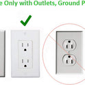 Sleek Socket Original & Patented Flat Ultra-Thin Outlet Concealer with Extension Cord Kit, Multi Outlets Power Strip, Ideal for Home Improvement, Hide Bulky and Messy Cords, 3ft