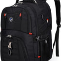 SHRRADOO Extra Large 50L Travel Laptop Backpack with USB Charging Port, College High School Backpack Airline Approved Business Work Bag Fits 17 Inch Computer for Men Women