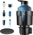 Car Cup Holder Expander, Cup Holder Extender for Car with Adjustable Base, Fits Yeti 24/36/46oz, Hydroflask 32/40oz, Large Bottles in 3