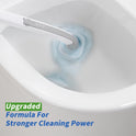 oshang Disposable Toilet Brush - Toilet Bowl Cleaner, Toilet Cleaning Supplies, Toilet Brush with Holder, 14 Refills for Deep Cleaning and Hygienic Bathroom Maintenance