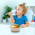 PandaEar 3 Pack Baby Bowls with Suction| Stay Put Silicone Food Bowl for Babies Kids Toddlers Infants| Food Grade Soft Safe BPA-Free Silicone (Multi-Color)